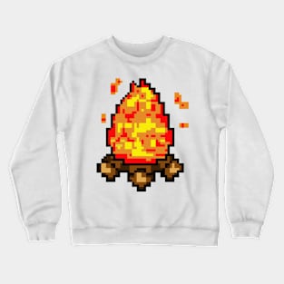 pixel fire Crewneck Sweatshirt